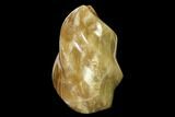 Polished, Brown Calcite Flame - Madagascar #149619-1